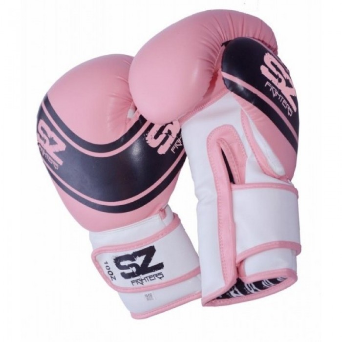 SZ Fighters - Боксови ръкавици Evo Champion - Розови (Естествена кожа)​